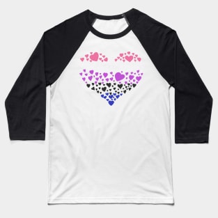 Genderfluid heart Baseball T-Shirt